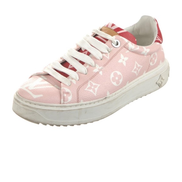 Louis Vuitton Time Out pink sneaker size 37.5 - Picture 1 of 5